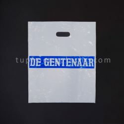 White LDPE Die-cut Bag Printed 1c2s